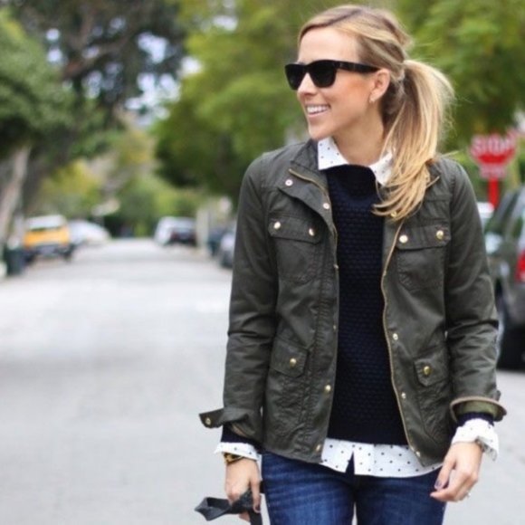 J. Crew Jackets & Blazers - J. CREW Downtown Field Jacket Olive Green {H20}
